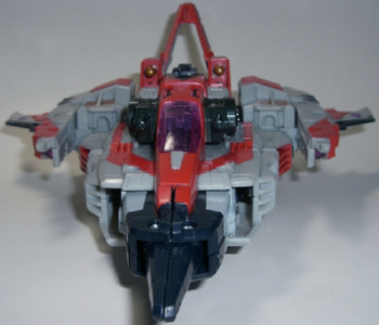 �W�F�b�g���[�h�𐳖ʂ���B��G�c�Ɍ����ƃK�j�}�^�ɂ��������@��ɂȂ�ό`�ł��B